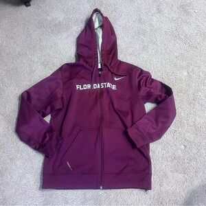 Nike Maroon Florida State Hoodie men’s medium zip up